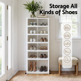 Shoe Storage: Artiss Foldable Shoe Storage Box 6 Tier 12 Pairs Entryway