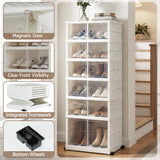Shoe Storage: Artiss Foldable Shoe Storage Box 6 Tier 12 Pairs Entryway