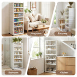 Shoe Storage: Artiss Foldable Shoe Storage Box 6 Tier 12 Pairs Entryway