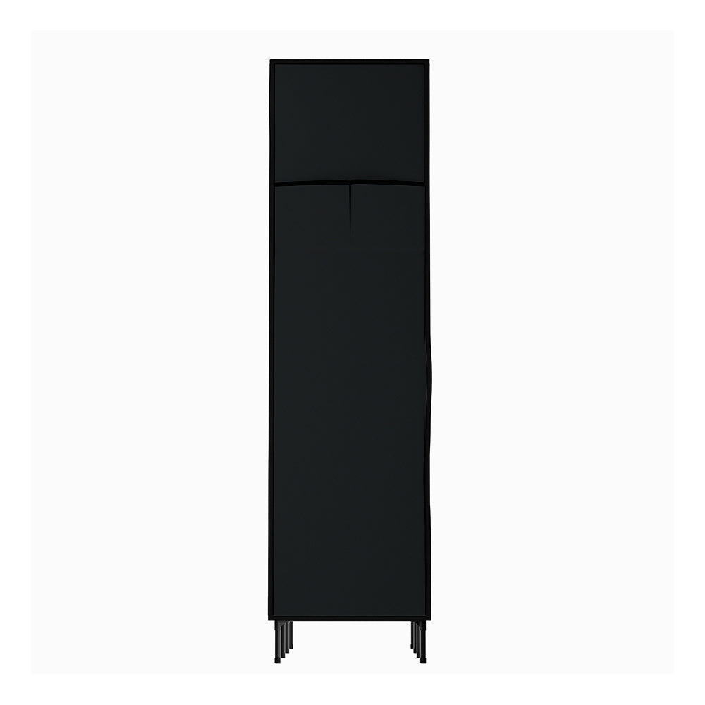 Clothing & Wardrobe Storage: Artiss Large Portable Clothes Closet Wardrobe with Shelf Black
