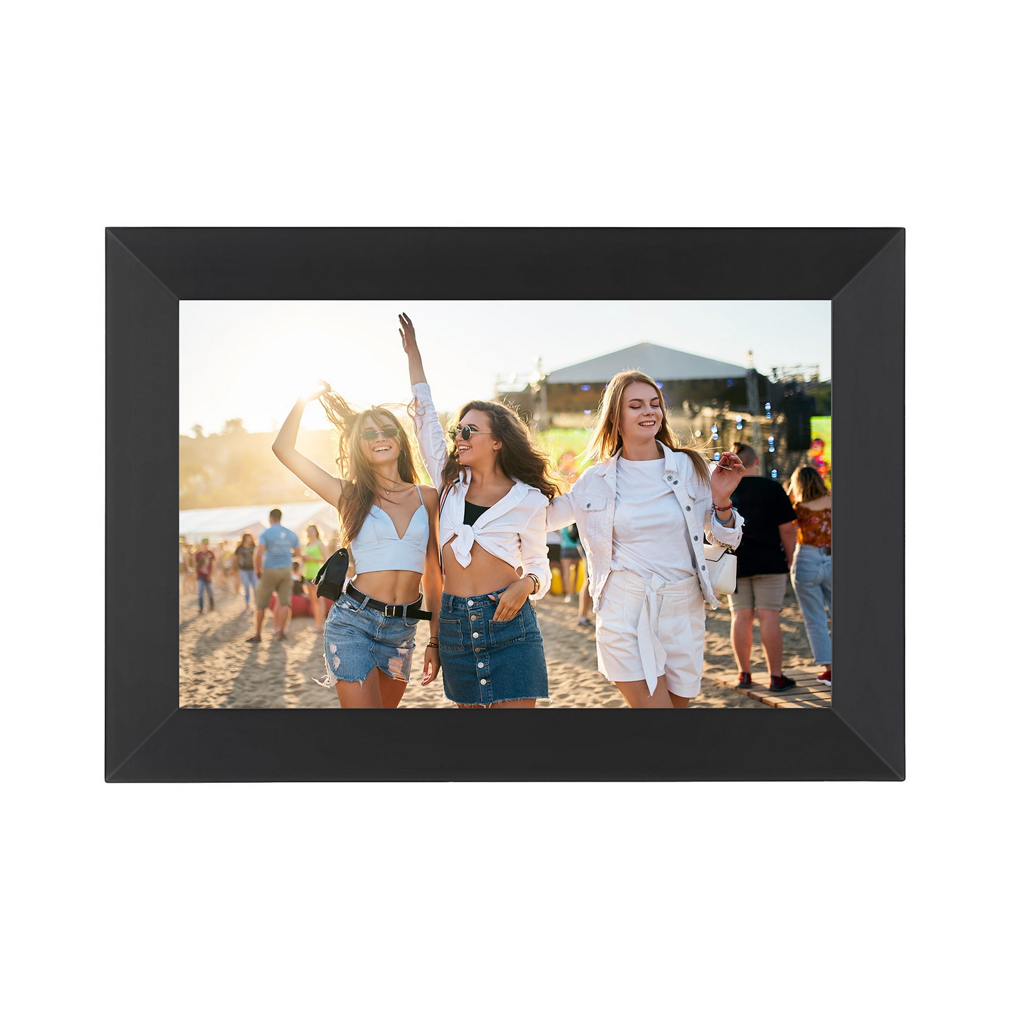 Picture Frames: Artiss Digital Photo Frame 10.1 Inch WIFI Touch-Screen Picture Video Player 32G