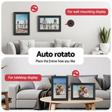 Picture Frames: Artiss Digital Photo Frame 10.1 Inch WIFI Touch-Screen Picture Video Player 32G