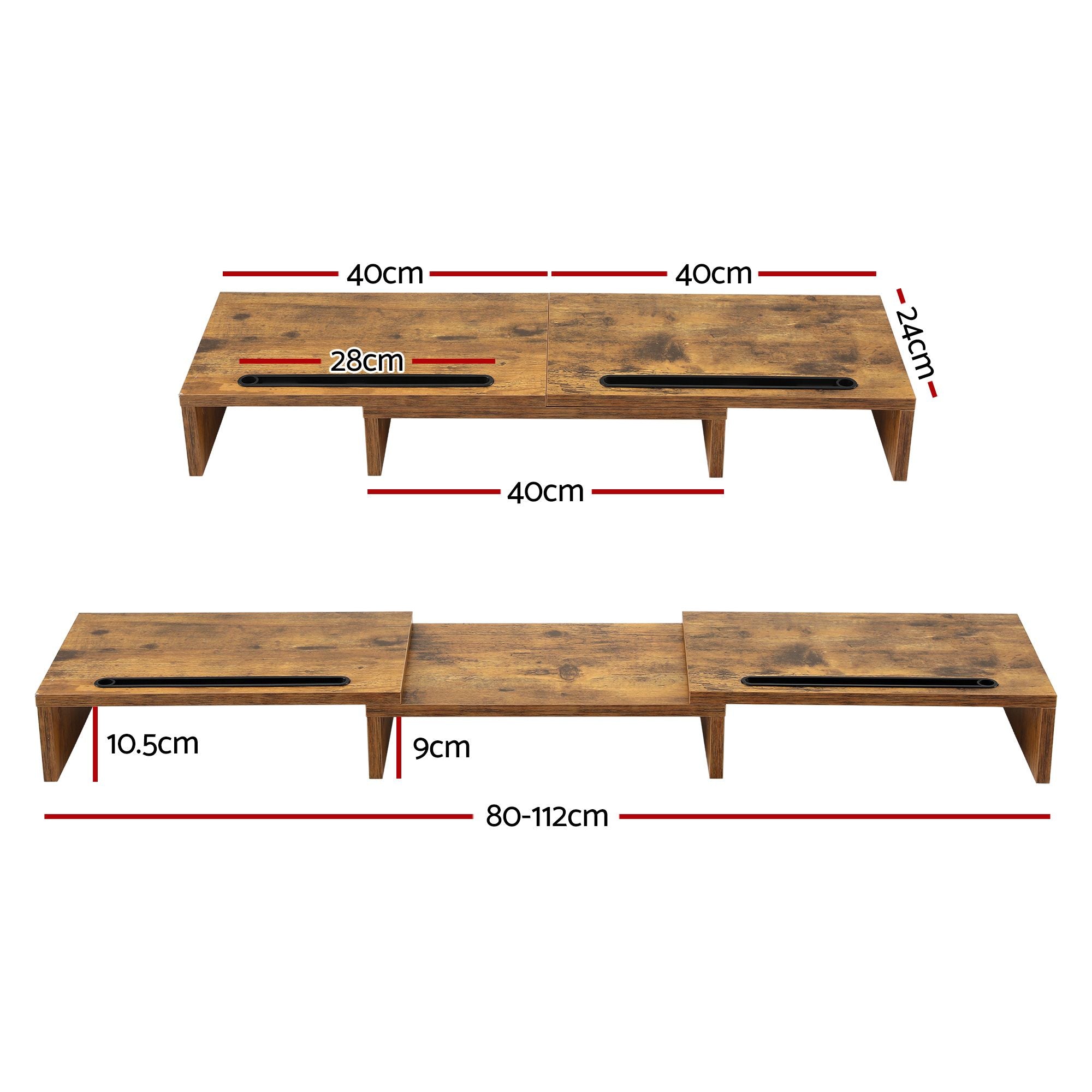 Artiss Dual Monitor Stand Riser