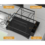 Dish Racks: Cefito Dish Rack Expandable Drying Drainer Cutlery Holder Tray Kitchen 2 Tiers