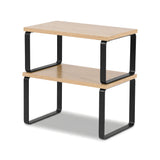 Dish Racks: Cefito Kitchen Storage Shelves Rack Cupboard Cabinet Organiser Set of 2