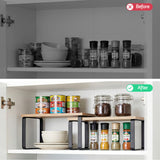 Dish Racks: Cefito Kitchen Storage Shelves Rack Cupboard Cabinet Organiser Set of 2