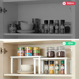 Dish Racks: Cefito Kitchen Storage Shelves Rack Cupboard Cabinet Organiser Set of 2