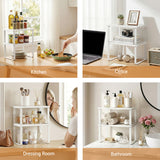 Dish Racks: Cefito Kitchen Storage Shelves Rack Cupboard Cabinet Organiser Set of 2