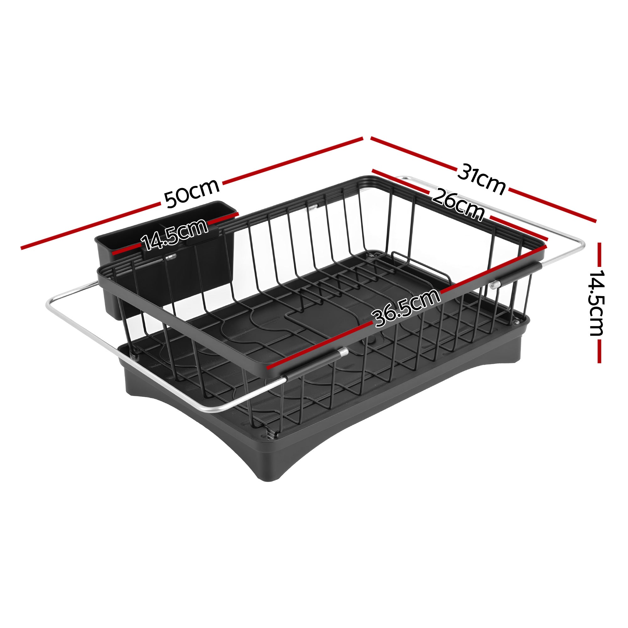 Dish Racks: Cefito Dish Drying Rack for Kitchen Storage Organisation Kitchen Sink Organiser Dish Drainer
