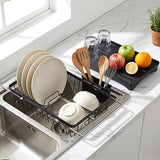 Dish Racks: Cefito Dish Drying Rack for Kitchen Storage Organisation Kitchen Sink Organiser Dish Drainer