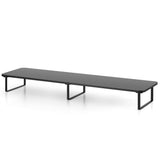 Desktops & Accessories: Artiss Dual Monitor Stand 100cm Riser Large Laptop Stand Desk Organiser Black