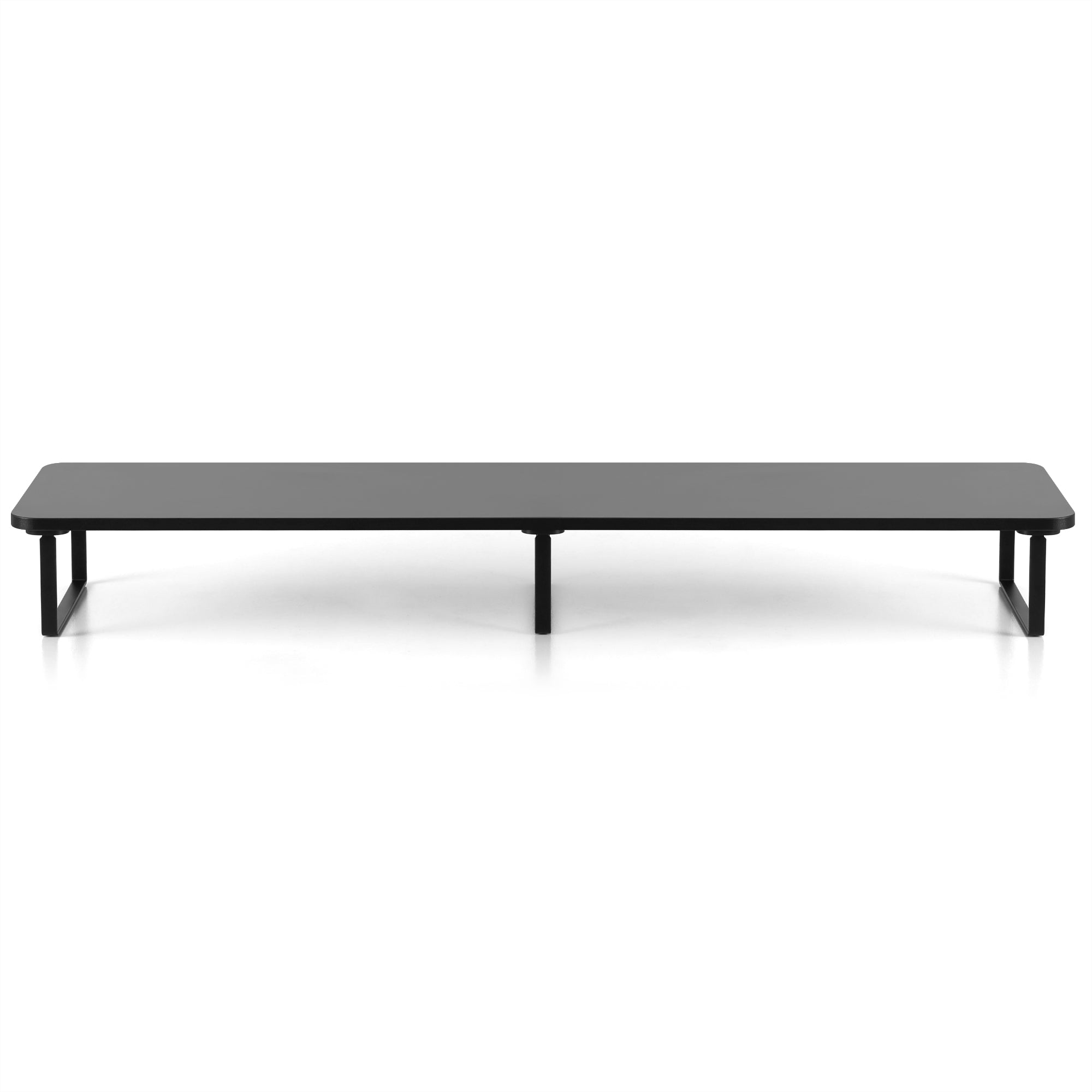 Desktops & Accessories: Artiss Dual Monitor Stand 100cm Riser Large Laptop Stand Desk Organiser Black