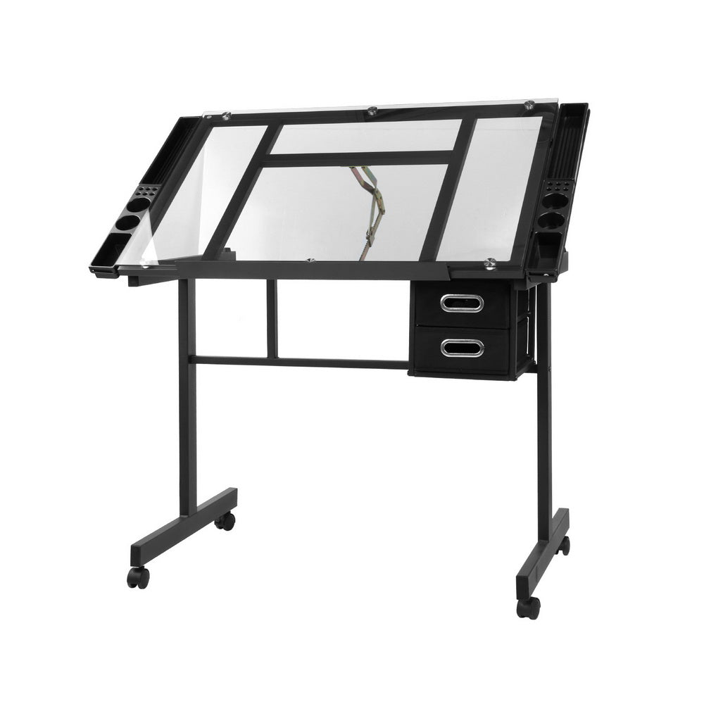 Desks: Artiss Drawing Desk Drafting Table Black