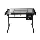 Artiss Drawing Desk Drafting Table Black