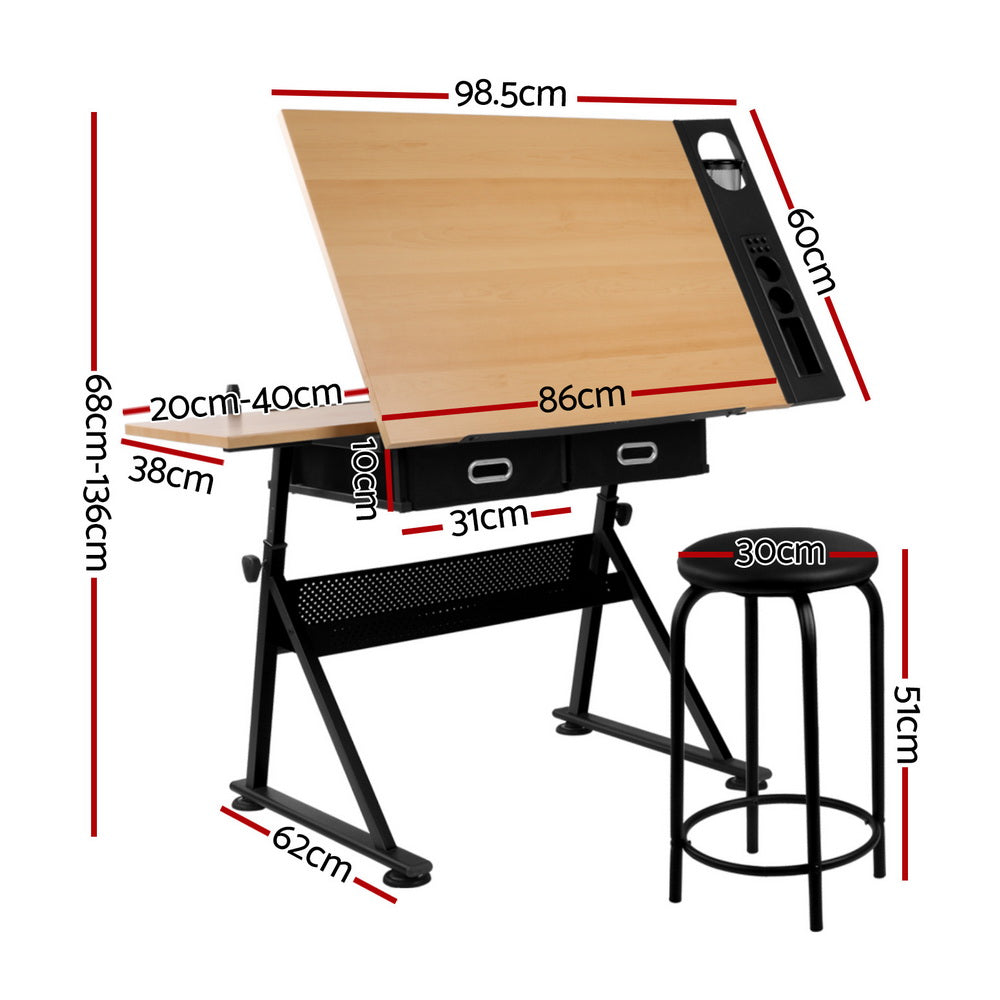 Desks: Artiss Drawing Desk Drafting Table