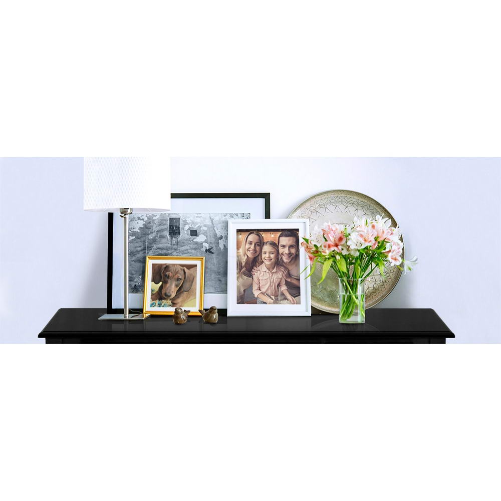 Dressers: Artiss Console Table 3 Drawers Black Hamptons
