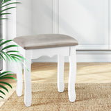 Ottomans & Footstools: Artiss Dressing Table Stool Velvet Grey