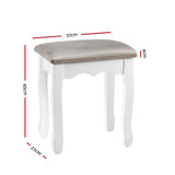 Ottomans & Footstools: Artiss Dressing Table Stool Velvet Grey