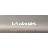 Ottomans & Footstools: Artiss Dressing Table Stool Velvet Grey