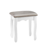 Ottomans & Footstools: Artiss Dressing Table Stool Velvet Grey