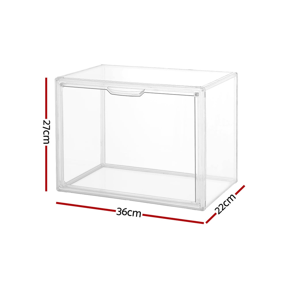 Arts & Crafts: Artiss Clear Acrylic Display Case Dustproof Protection Box For Toys 27CM