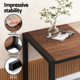 Dining Set: Artiss Dining Table and Chairs Set of 4 Bench Kitchen Furniture Rustic Brown