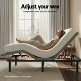 Beds & Bed Frames: Artiss Adjustable Bed Frame Double Size Electric Bed Base Wireless Remote Control Zero Gravity Power Bed Foundation