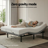 Beds & Bed Frames: Artiss Adjustable Bed Frame King Size Electric Bed Base Wireless Remote Control Zero Gravity Power Bed Foundation