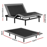 Beds & Bed Frames: Artiss Adjustable Bed Frame Queen Size Electric Bed Base Wireless Remote Control Zero Gravity Power Bed Foundation