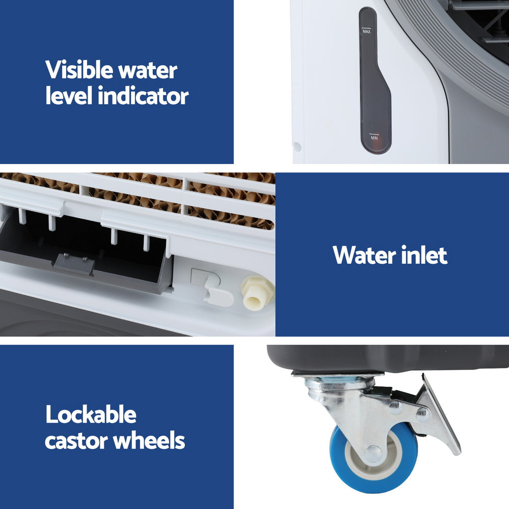 Evaporative Coolers: Devanti Evaporative Air Cooler Conditioner Commercial 45L