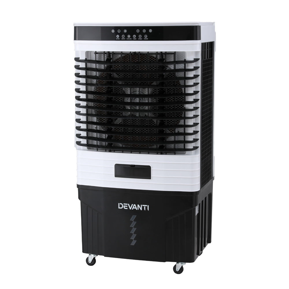 Evaporative Coolers: Devanti 60L Evaporative Air Cooler Conditioner