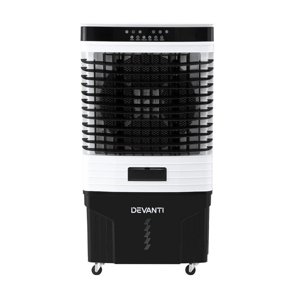 Evaporative Coolers: Devanti 60L Evaporative Air Cooler Conditioner