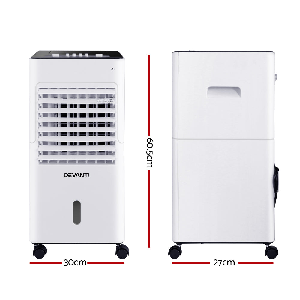 Evaporative Coolers: Devanti Evaporative Air Cooler Conditioner 6L