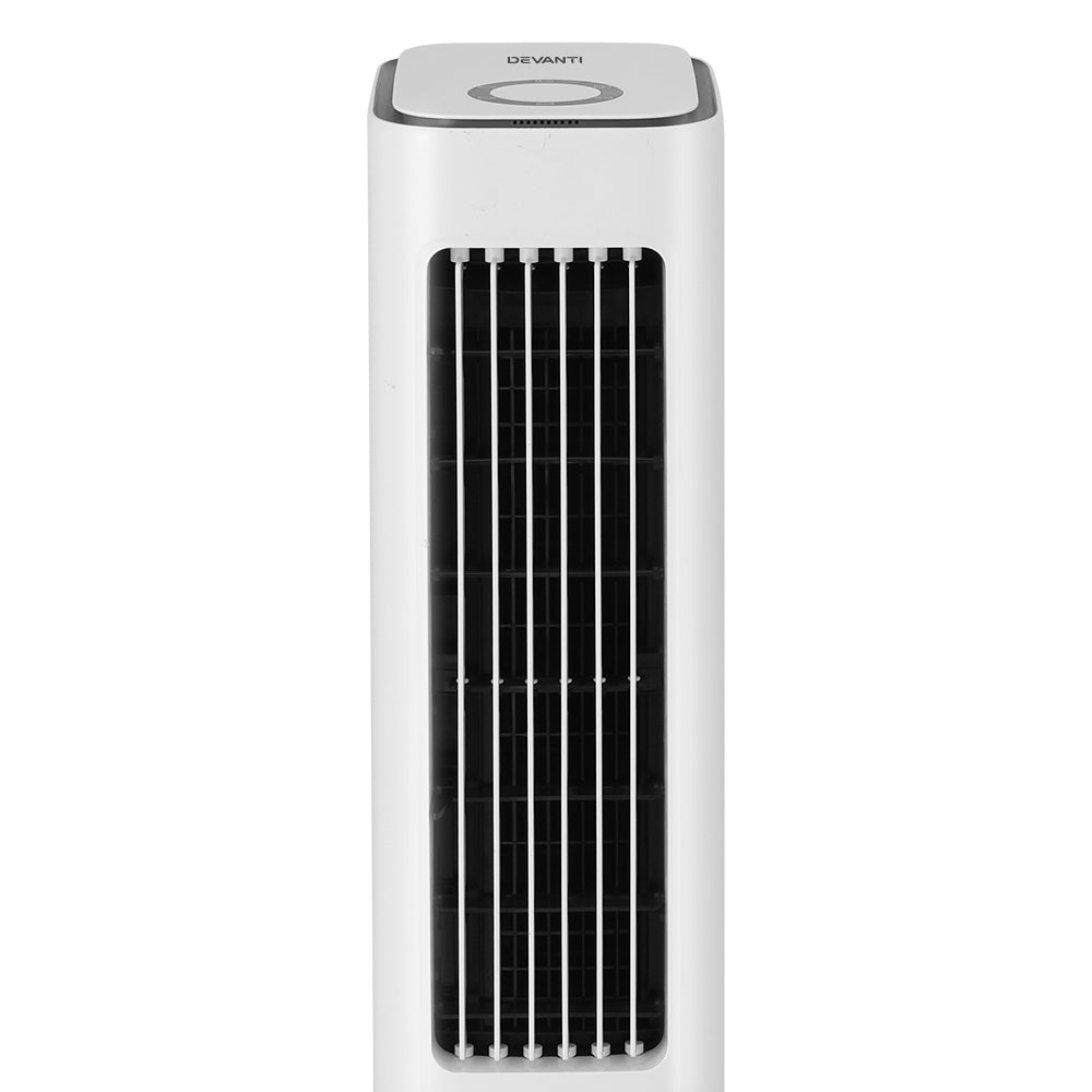 Evaporative Coolers: Devanti Tower Evaporative Air Cooler Conditioner Portable Cool Fan Humidifier 6L