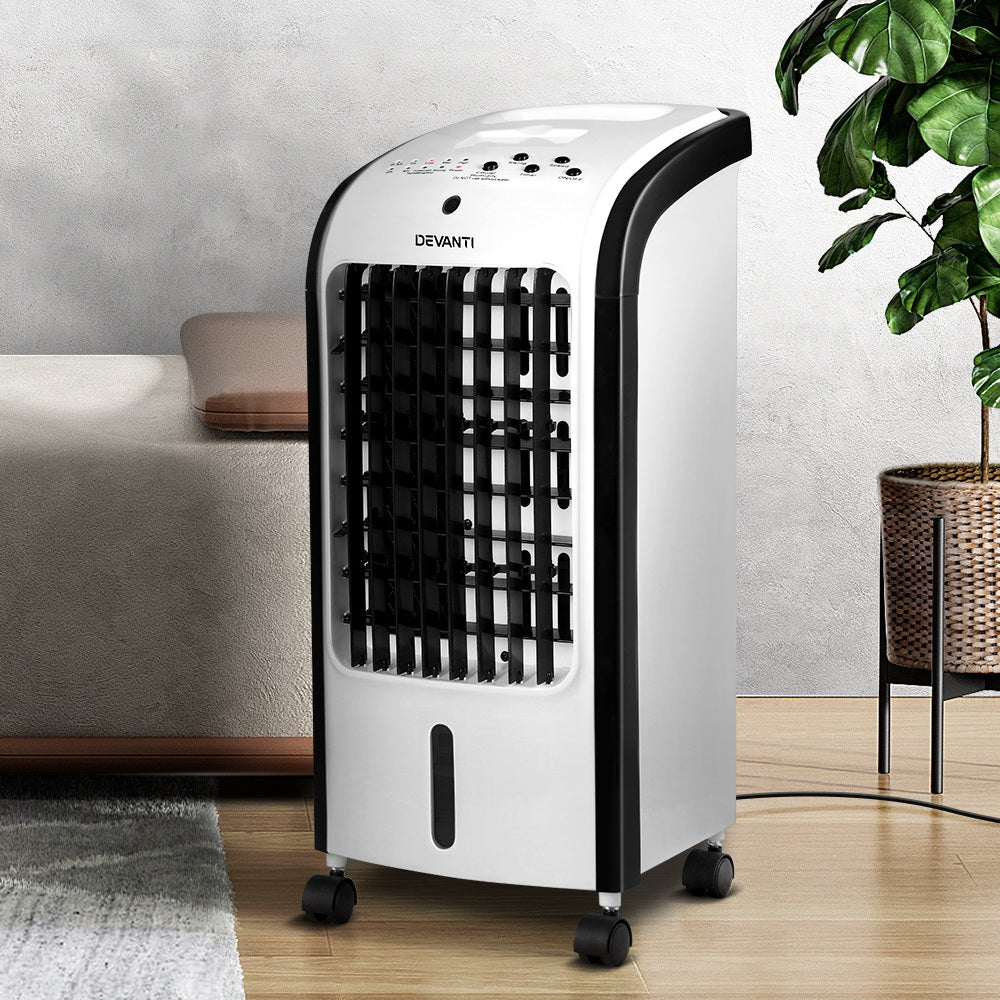 Evaporative Coolers: Devanti Evaporative Air Cooler Conditioner 4L