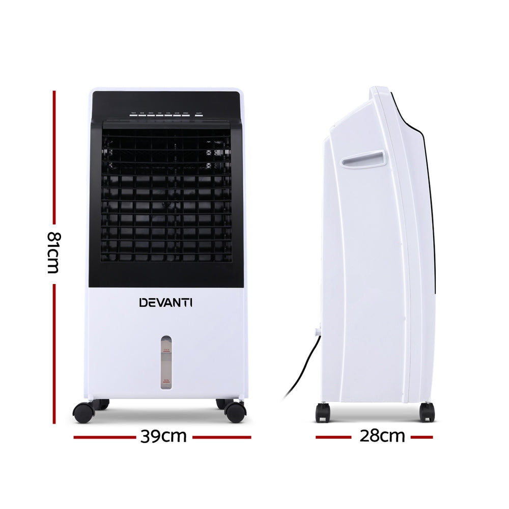 Evaporative Coolers: Devanti Evaporative Air Cooler Fan Conditioner 8L