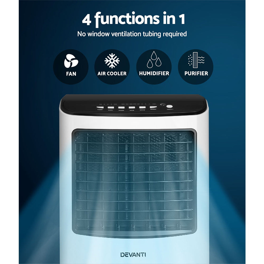 Evaporative Coolers: Devanti Evaporative Air Cooler Conditioner 8L