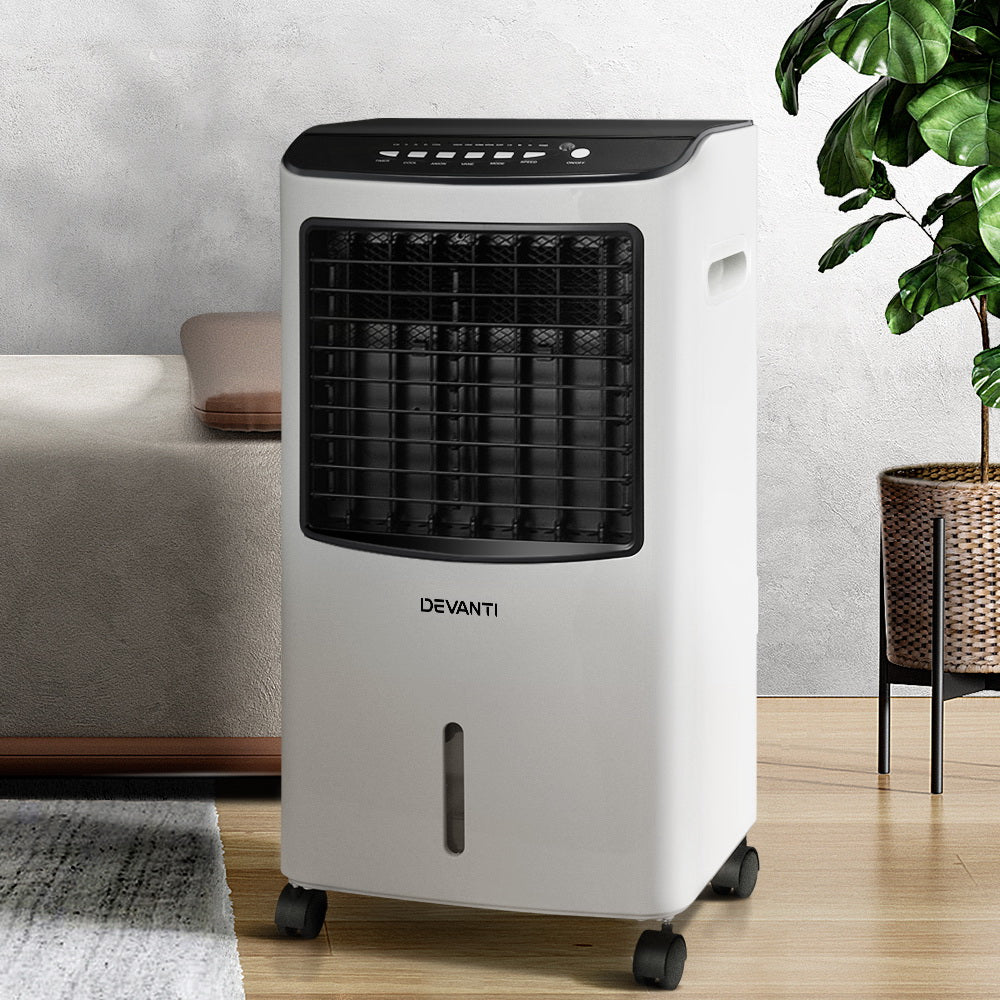 Evaporative Coolers: Devanti Evaporative Air Cooler Conditioner 8L
