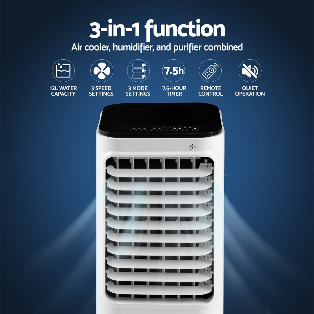 Evaporative Coolers: Devanti 12L Evaporative Air Cooler Conditioner