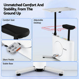 Exercise Bikes: Everfit Exercise Bike Magnetic Desk Bike with Tabletop Fitness Home Workout Gym