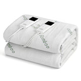 Blankets & Throws: Giselle Electric Blanket Bamboo Fabric Double Fitted Heated Pad Underlay Washable Winter