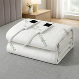 Blankets & Throws: Giselle Electric Blanket Bamboo Fabric King Fitted Heated Pad Underlay Washable Winter