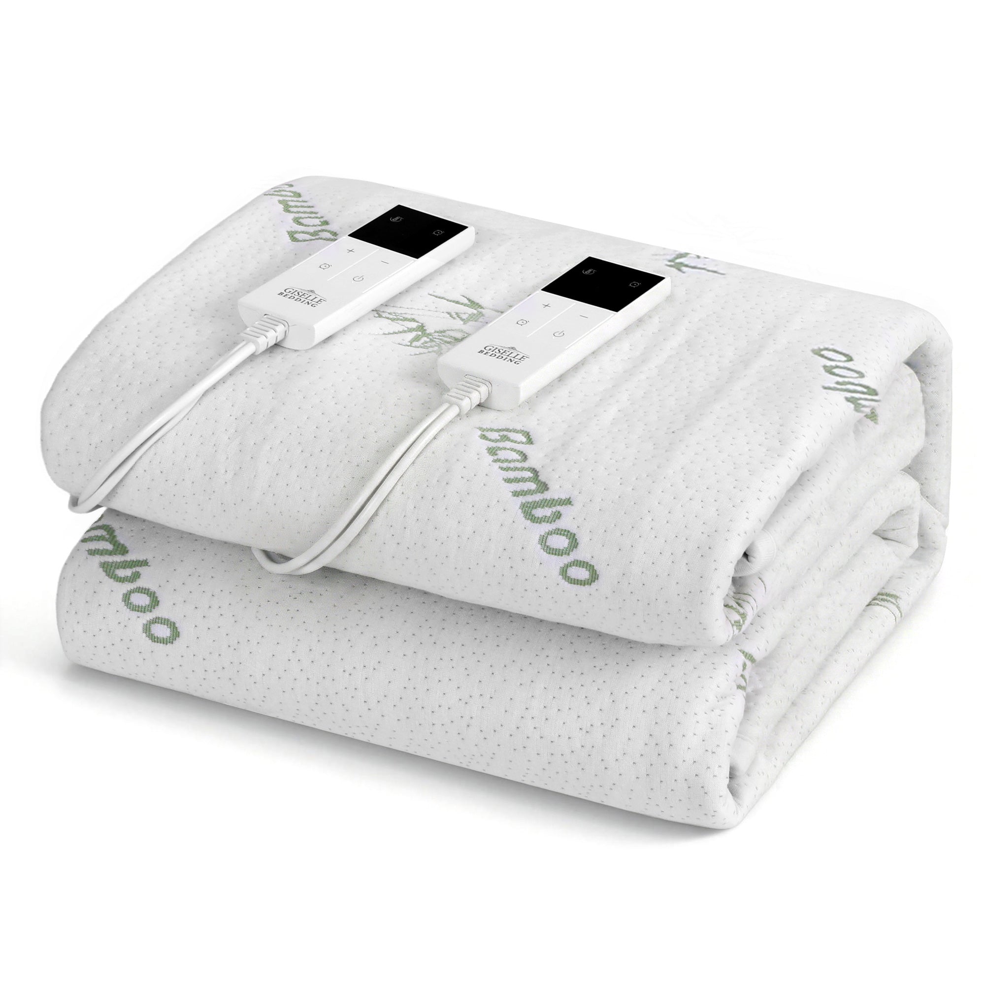 Blankets & Throws: Giselle Electric Blanket Bamboo Fabric King Fitted Heated Pad Underlay Washable Winter