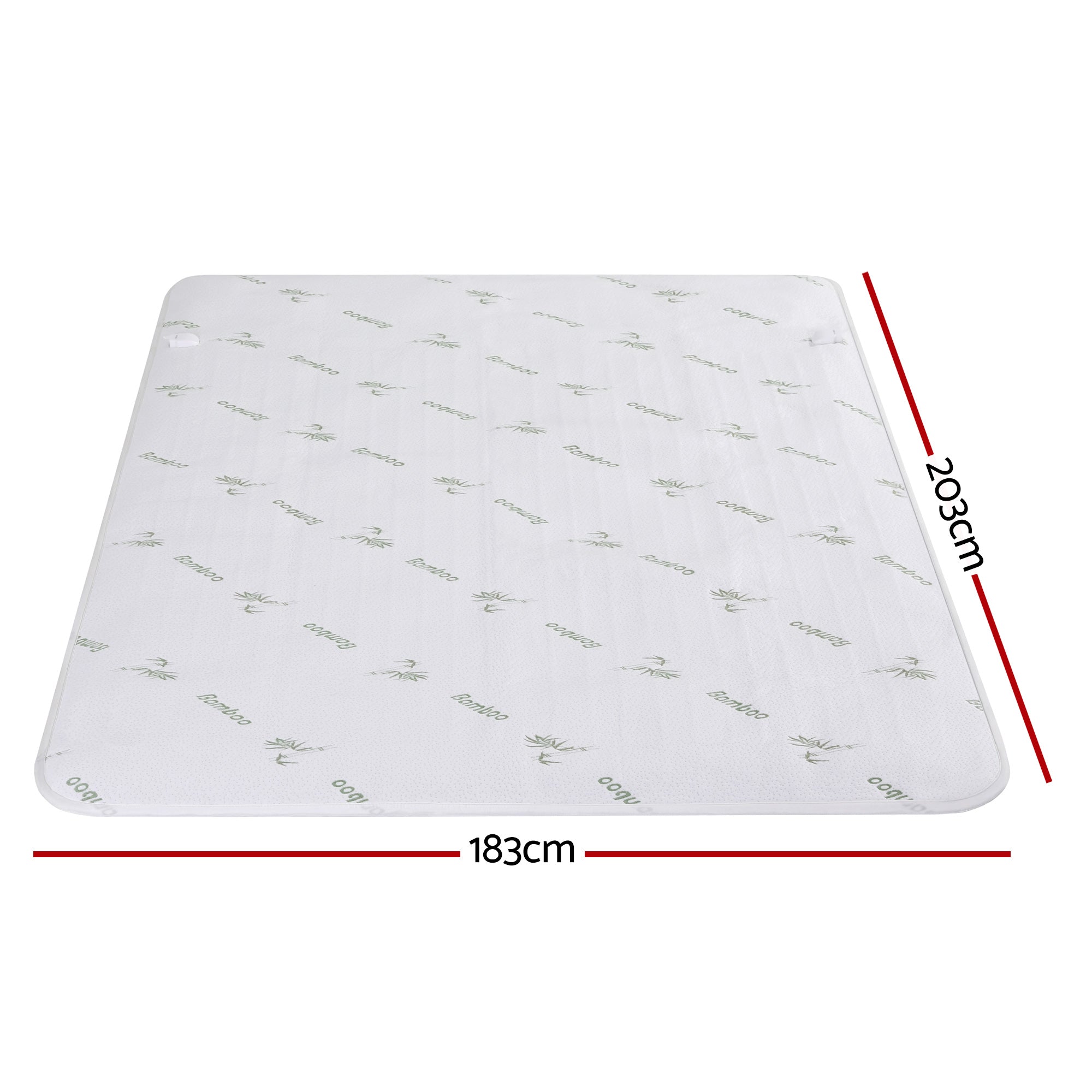 Blankets & Throws: Giselle Electric Blanket Bamboo Fabric King Fitted Heated Pad Underlay Washable Winter