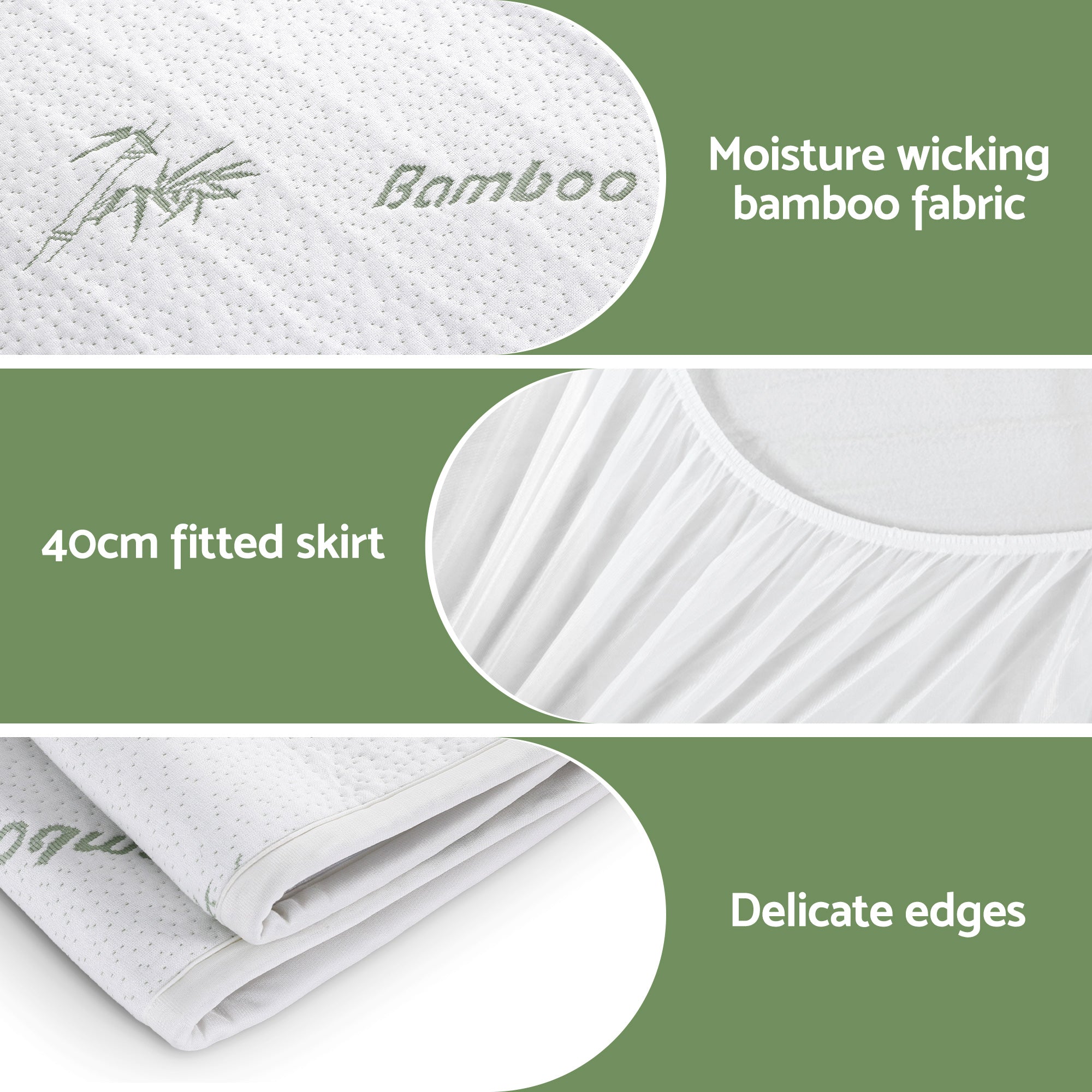 Blankets & Throws: Giselle Electric Blanket Bamboo Fabric King Single Fitted Heated Pad Underlay Washable Winter