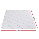 Blankets & Throws: Giselle Electric Blanket Bamboo Fabric Queen Fitted Heated Pad Underlay Washable Winter