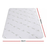 Blankets & Throws: Giselle Electric Blanket Bamboo Fabric Single Fitted Heated Pad Underlay Washable Winter