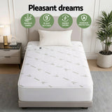 Blankets & Throws: Giselle Electric Blanket Bamboo Fabric Single Fitted Heated Pad Underlay Washable Winter