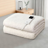 Blankets & Throws: Giselle Electric Blanket LED Remote Sherpa Fleece Underlay Fully Fitted Machine Washable King Single