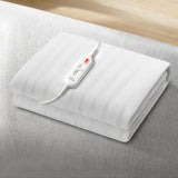 Blankets & Throws: Giselle Electric Blanket King Single Heated Fully Fitted Washable Pad Winter Warm